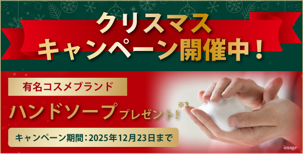 クリスマスキャンペーン開催中