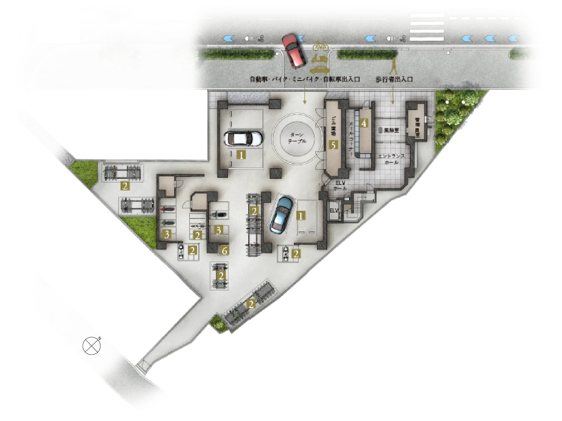 ランドプランイメージイラスト